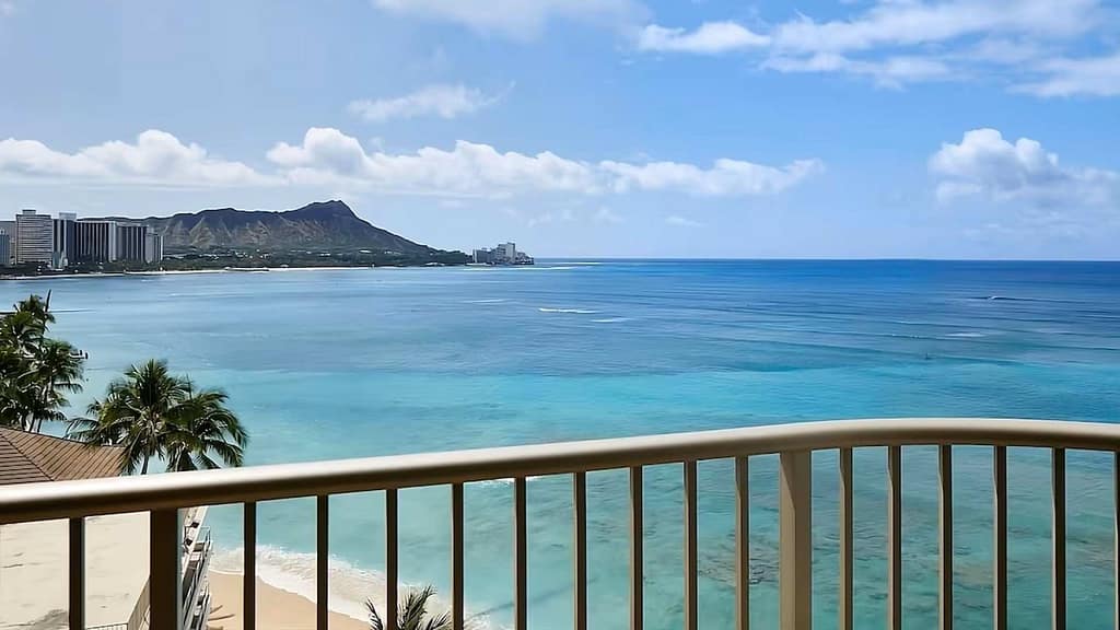breathtaking view from your own balcony at Kai Hale Suites Hawaii Luxury rental